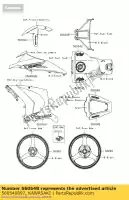 560540897, Kawasaki, marque, capot arrière, 1000 zx1000jcf kawasaki zx 1000 2012 2013, Nouveau