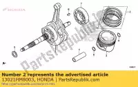 13021HM8003, Honda, jeu de segments, piston (0. 0. honda trx250ex sporttrax sportrax trx250x trx250tm trx250tm1 250 , Nouveau