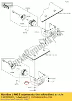 140930580, Kawasaki, 01 tampa, farol traseiro, lh kawasaki  820 1000 2017 2018 2019 2020 2021, Novo