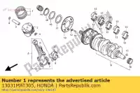 13031MAT305, Honda, jeu de segments, piston (0,50) honda cbr super blackbird xx cb x11 sf cbr1100xx cb1100sf 1100 , Nouveau