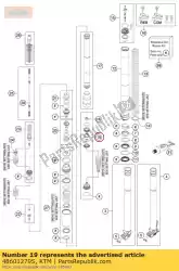 Aqui você pode pedir o kit de válvula de base em KTM , com o número da peça 48601279S: