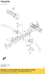 suzuki 5711021H02 aperto, acelerador - Lado inferior