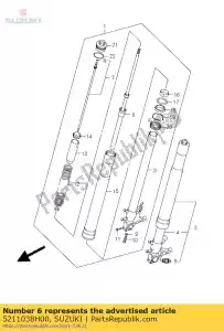 Suzuki 5211038H00 serranda, fronte - Il fondo