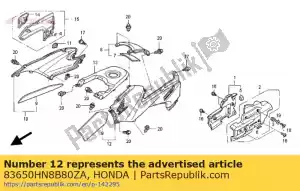 Honda 83650HN8B80ZA jeu de couvertures, l. côté réservoir ( - La partie au fond