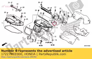 Honda 17227MEE000 houder, luchtfilter ele - Onderkant