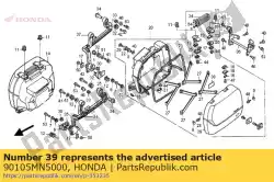 Aqui você pode pedir o parafuso, painel interno em Honda , com o número da peça 90105MN5000: