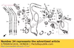 Aqui você pode pedir o cabo assy., acelerador em Honda , com o número da peça 17900KSCA10: