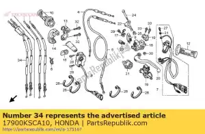 Honda 17900KSCA10 câble assy., accélérateur - La partie au fond