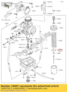 kawasaki 16007023 sedile a molla, thrtl vl ke125-a6 - Il fondo