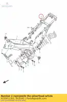 4120011J02, Suzuki, rail comp, seat suzuki dl vstrom aue a xt dl650a v strom dl650xa dl650axt 650 , Nuovo