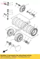 5NY161500000, Yamaha, engrenagem acionada primária comp. yamaha yz 125 1994 1995 1996 1997 1998 1999 2000 2001 2002 2003 2004, Novo