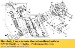 Aqui você pode pedir o conjunto de almofada, rr em Honda , com o número da peça 52400KS7841: