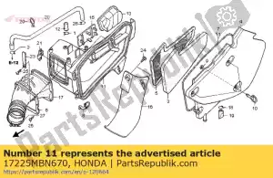 honda 17225MBN670 case sub assy., air cleaner - Bottom side