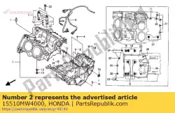 Here you can order the jet assy., oil from Honda, with part number 15510MW4000: