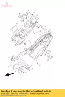 5PW2151101P0, Yamaha, spatbord, voorkant yamaha yzf r 600 1000 2002 2003 2005 2008, Nieuw