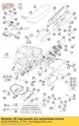 Ici, vous pouvez commander le bouchon de réservoir cpl. 03 auprès de KTM , avec le numéro de pièce 60007008000: