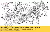 83606KY1000, Honda, Bande, outil honda (l) japanese domestic / nc29-100 r (r) japan r2 (t) japan rr (p) xl 125 150 250 400 650 700 1990 1993 1994 1996 2000 2001 2002 2003 2004 2005 2006 2007 2008 2009 2010 2011, Nouveau