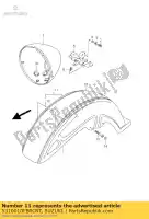 5310010FB0CRT, Suzuki, fender assy, ??fro suzuki vl intruder c1500 vl1500 lc 1500 , Nouveau