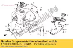 Ici, vous pouvez commander le ensemble de réservoir, type de carburant (wl) * auprès de Honda , avec le numéro de pièce 17500MFAD00ZB: