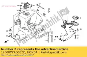 Honda 17500MFAD00ZB ensemble de réservoir, type de carburant (wl) * - La partie au fond