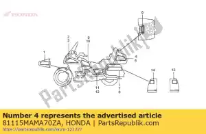Honda 81115MAMA70ZA stripe,r *type10* - Bottom side