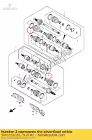 5493331G20, Suzuki, zestaw przegubów lt-a7 suzuki lt a 500 750 2009 2010 2011 2012 2014 2015, Nowy