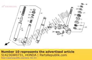 honda 51423GW0731 t?ok, rura ?lizgowa - Dół