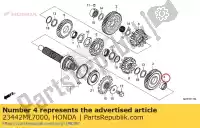 23442ML7000, Honda, colletto, 28mm honda  cb cbr nc rvf vf vfr vt 500 700 750 800 1100 1986 1987 1989 1990 1991 1992 1993 1994 1995 1996 1997 1998 1999 2000 2001 2002 2003 2004 2005 2006 2007 2008 2009 2010 2011 2012 2013 2017 2018 2019 2021, Nuovo