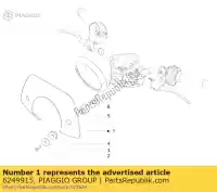6249915, Piaggio Group, kompletny spojler kierownicy vespa lxv 50 125 150 2006 2007 2009 2010 2011 2012 2014, Nowy