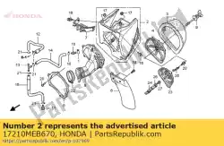 Tutaj możesz zamówić obudowa, filtr powietrza od Honda , z numerem części 17210MEB670: