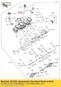 kawasaki 921921493 tubo zx1000nff - Lado inferior