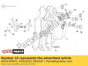 aprilia AP0239907 leaf spring - Bottom side