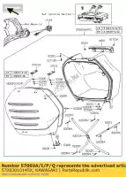 57003010145X, Kawasaki, bag-assy, ??lh, body blk + cov kawasaki gtr  c 1400gtr abs 1400 , Novo