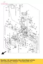 Aquí puede pedir jet, principal (# 160) de Yamaha , con el número de pieza 4MX149433900: