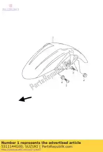 suzuki 5311144G00 parafango anteriore - Il fondo