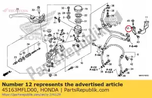 honda 45163MFLD00 resta b, fr. tubo del freno - Il fondo