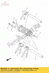 Qui puoi ordinare forcella, cambio 1 da Yamaha , con numero parte 1RC185110000: