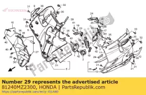 Honda 81240MZ2300 gumowa uszczelka - Dół