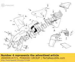 Aquí puede pedir copertura anteriore dx c / c de Piaggio Group , con el número de pieza 20H04414771: