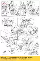 1WDXF11X00P2, Yamaha, Deksel 8 yamaha  yzf r 300 2016 2017 2018, Nieuw