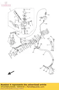 yamaha 5YU258520000 cap, reservoir - Bottom side