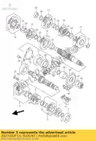 2423102F13, Suzuki, engranaje, 3ro y 4to dr suzuki dl vstrom  tl r s tl1000r tl1000s dl1000 v strom 1000 , Nuevo