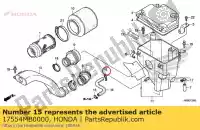 17554MB0000, Honda, clip, tubo di sfiato honda  cb cbf cbr gl nsa nt st trx vfr vt vtr vtx xl 125 250 600 650 700 750 800 1000 1100 1200 1300 1500 1800 1988 1989 1990 1991 1992 1993 1994 1995 1996 1997 1998 1999 2000 2001 2002 2003 2004 2005 2006 2007 2008 2009 2010 2011 2012 2013 2017 2018 2019, Nuovo