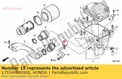 Here you can order the clip, breather tube from Honda, with part number 17554MB0000: