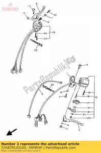 yamaha 57A839120100 palanca 1 - Lado inferior