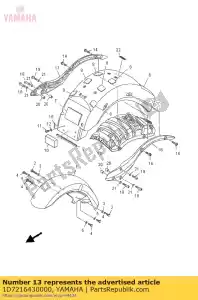 yamaha 1D7216430000 stay, rear - Bottom side