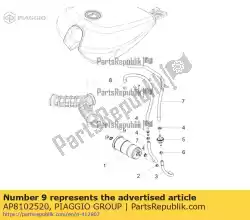 Here you can order the hose clamp from Piaggio Group, with part number AP8102520: