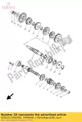 Here you can order the sprocket,drive 15t(1741746150) from Yamaha, with part number 938221506500: