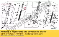 51402MCA003, Honda, colarinho primavera honda gl goldwing a  bagger f6 b gold wing deluxe abs 8a gl1800a gl1800 airbag gl1800b 1800 , Novo