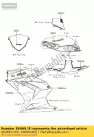 560681429, Kawasaki, modello, cnt cowling, fr, r kawasaki ninja r ex250 k 250r 250 , Nuovo